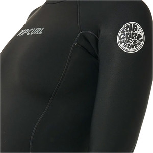 2024 Rip Curl Womens Dawn Patrol 2mm Long Sleeve Back Zip Springsuit 133WSP - Black